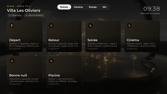 Les scènes de la maison sur l'Apple TV