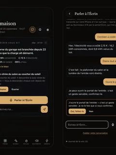 Parler à sa maison, dans l’application ÉCRIN HOME