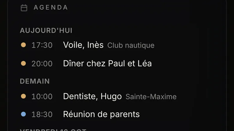 La famille, dans ÉCRIN